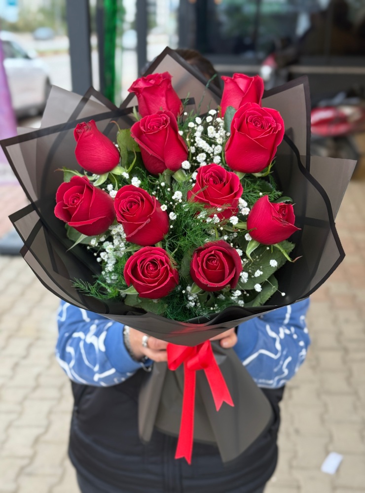 urun-34 Bukette 11 Kırmızı Gül - Görsel 1