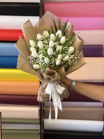 BEYAZ LALE HASIR PAKETLİ 20 ADET